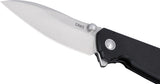 CRKT Ibis Linerlock Black G10 Folding D2 Steel Drop Pt Pocket Knife 2540