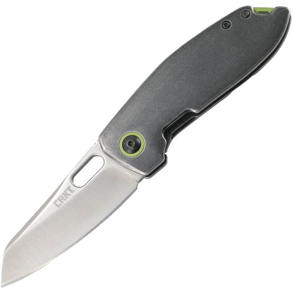 CRKT Sketch Framelock Gray Smooth Folding Stainless Pocket Knife 2550C