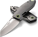 CRKT Sketch Framelock Gray Smooth Folding Stainless Pocket Knife 2550C