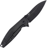CRKT Ibis Framelock Black Titanium Folding S35VN Drop Pt Pocket Knife 2561
