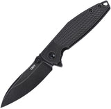 CRKT Ibis Framelock Black Titanium Folding S35VN Drop Pt Pocket Knife 2561
