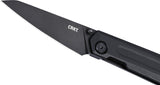 CRKT Straight Framelock Black G10 & Stainless Folding D2 Steel Pocket Knife 2670