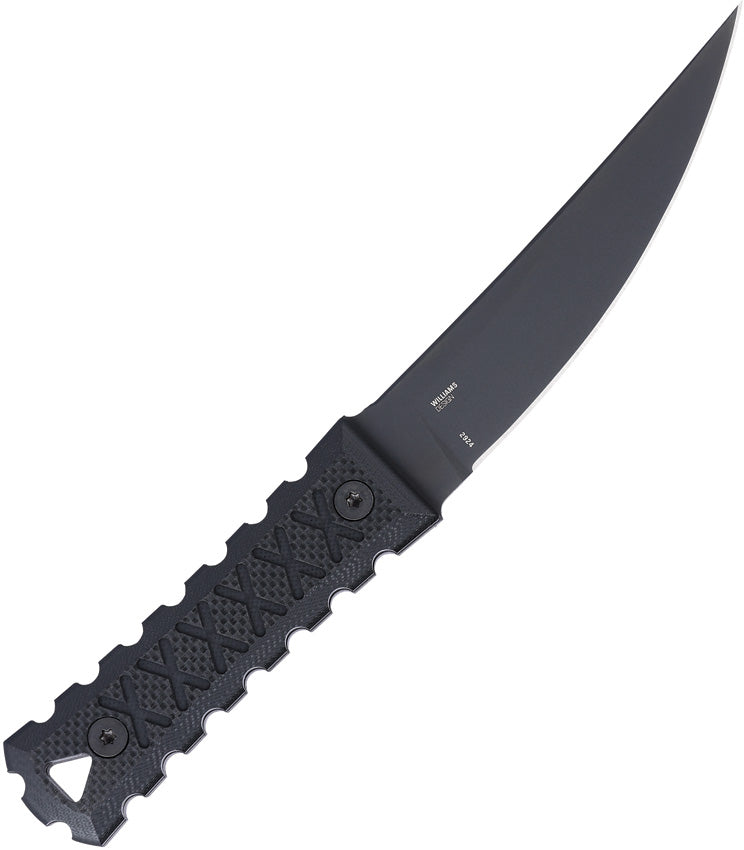 CRKT HZ4 Black Textured G10 SK-5 Trailing Pt Fixed Blade Knife w