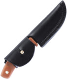 CRKT Soldotna Brown Micarta 1095 Carbon Steel Fixed Blade Knife w/ Sheath 3029