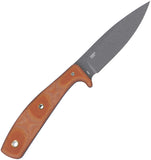 CRKT Soldotna Brown Micarta 1095 Carbon Steel Fixed Blade Knife w/ Sheath 3029