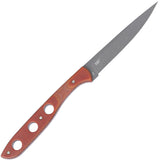 CRKT Kasilof Brown Micarta 1095 Carbon Steel Fixed Blade Knife w/ Sheath 3031