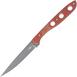 CRKT Kasilof Brown Micarta 1095 Carbon Steel Fixed Blade Knife w/ Sheath 3031