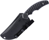 CRKT Burrower Black Canvas Micarta D2 Steel Fixed Blade Knife w/ Sheath 3610