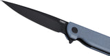 CRKT LCK + Linerlock Blue-Gray G10 Folding 14C28N Steel Pocket Knife 3801KN