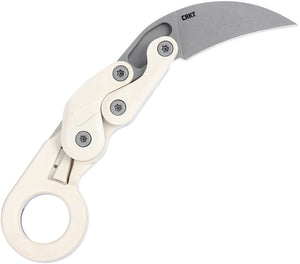 CRKT Provoke Kinematic Sand White Folding AUS-8 Pocket Knife 4041S