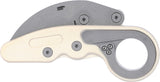 CRKT Provoke Kinematic Sand White Folding AUS-8 Pocket Knife 4041S