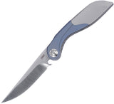 CRKT Fial Linerlock Blue & Gray Titanium Folding Bohler M390 Pocket Knife 5671