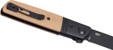 CRKT Bamboozled Linerlock A/O Brown G10 & Stainless Folding D2 Steel Pocket Knife 5720B