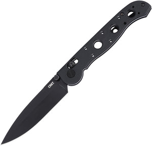 CRKT M16-03XK Crossbar Lock Blackout Folding D2 Steel Pocket Knife M1603XK