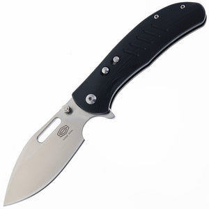 Critical Strike Zulu Button Lock Black G10 Folding VG-10 Pocket Knife TL505BKSA