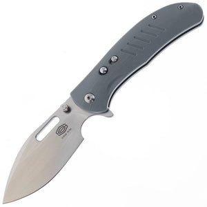 Critical Strike Zulu Button Lock Gray G10 Folding VG-10 Pocket Knife TL505GRSA