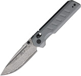 Critical Strike X504 Axis Lock Gray G10 Folding VG-10 Damascus Pocket Knife X504GRTM