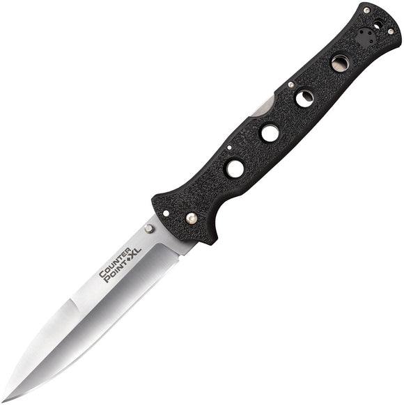 Cold Steel Counter Point XL AUS10A Black Handle Stainless Folding Knife 10AA