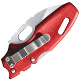 Cold Steel Mini Tuff Lite Tri-Ad Lock Red Folding 4116 Pocket Knife 20MTRXX
