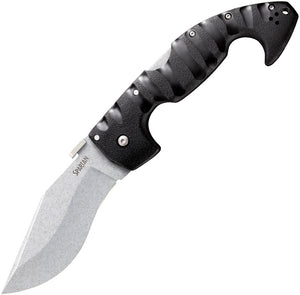 Cold Steel Spartan Lockback Black AUS-10A Stainless Satin Folding Knife 21ST