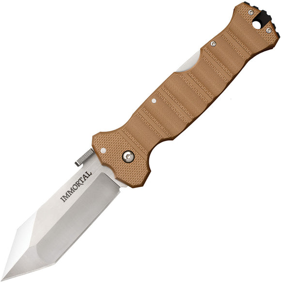 Cold Steel Immortal Lockback Coyote Tan G10 Stainless S35VN Folding Knife 23HVB