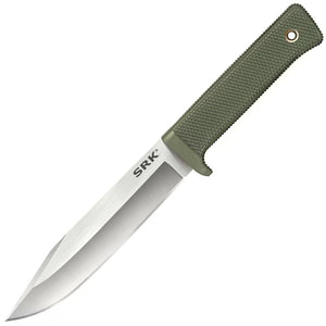 Cold Steel SRK OD Green CPM-3V Fixed Blade Knife w/ Belt Sheath 38CKEODSAXX