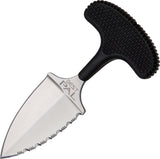 Cold Steel Best Pal 50/50 Double Edge Stainless Serrated Fixed Black T-Handle Push Dagger Knife 43XLS