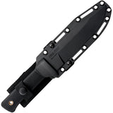 Cold Steel SRK Black Carbon Steel Clip Pt Fixed Blade Knife w/ Sheath 49LCKCP