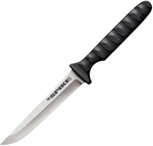 Cold Steel 8" Spike Black G10 Handle German Stainless Fixed Blade Neck Knife with Sheath 53NCC