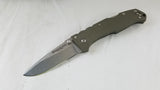 COLD STEEL OD Green Working Man Straight Folding Pocket Knife - 54NVG