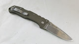 COLD STEEL OD Green Working Man Straight Folding Pocket Knife - 54NVG