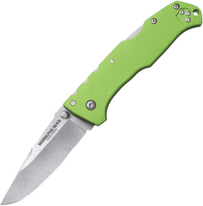 COLD STEEL Neon Green Working Man Straight Folding Pocket Knife - 54NVLM