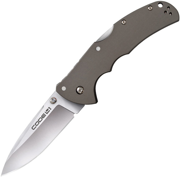 Cold Steel Code 4 Lockback Aluminum Folding S35VN Spear Pt Pocket Knife 58PSZXX