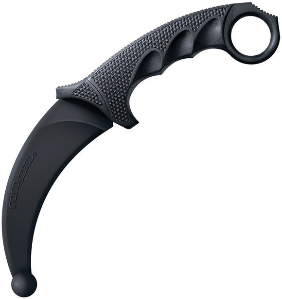 Cold Steel Karambit Trainer Black Rubber One Piece Fixed Training Knife 92R49