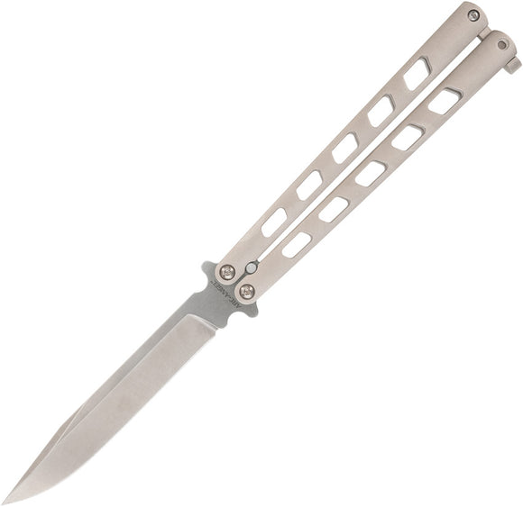 Cold Steel Arc Angel Balisong Gray Aluminum S35VN Clip Point Butterfly Knife FL43ARC