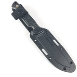 Cold Steel Razor Tek 8'' Black GFN 4116 Stainless Steel Fixed Blade Knife FX4RZR