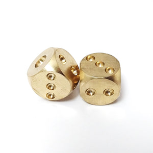 Coeburn Tool Large Solid Brass Playing Dice Set of 2 T3008