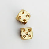 Coeburn Tool Large Solid Brass Playing Dice Set of 2 T3008
