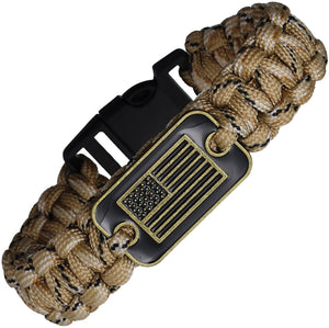 Coeburn Tool Desert Camo Paracord Bracelet w/ Flag Emblem 3010