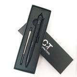 Coeburn Tool Black Aluminum Tactical Writing Pen w/ Refill & Pocket Clip T3011