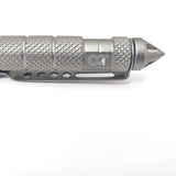 Coeburn Tool Gray Aluminum Tactical Writing Pen w/ Refill & Pocket Clip T3012