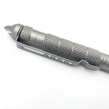 Coeburn Tool Gray Aluminum Tactical Writing Pen w/ Refill & Pocket Clip T3012