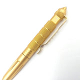 Coeburn Tool Gold Aluminum Tactical Writing Pen w/ Refill & Pocket Clip T3013