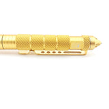 Coeburn Tool Gold Aluminum Tactical Writing Pen w/ Refill & Pocket Clip T3013