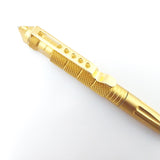 Coeburn Tool Gold Aluminum Tactical Writing Pen w/ Refill & Pocket Clip T3013