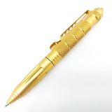 Coeburn Tool Gold Aluminum Tactical Writing Pen w/ Refill & Pocket Clip T3013