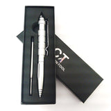 Coeburn Tool Silver Aluminum Tactical Writing Pen w/ Refill & Pocket Clip T3014