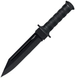 Condor Darksaxon Black Polypropylene 1075HC Fixed Blade Knife w/ Sheath 133877HC