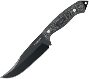 Condor Rough N Ready Black Canvas Micarta 1075HC Fixed Blade Knife 134265HC
