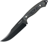Condor Rough N Ready Black Canvas Micarta 1075HC Fixed Blade Knife 134265HC